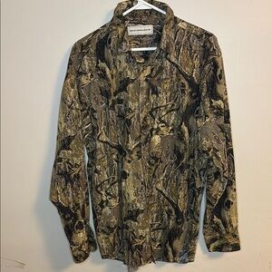Bit & Bridle Brown and Green Lightweight Shirt Jacket